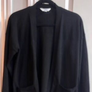 Time and Tru Black Knit Cardigan